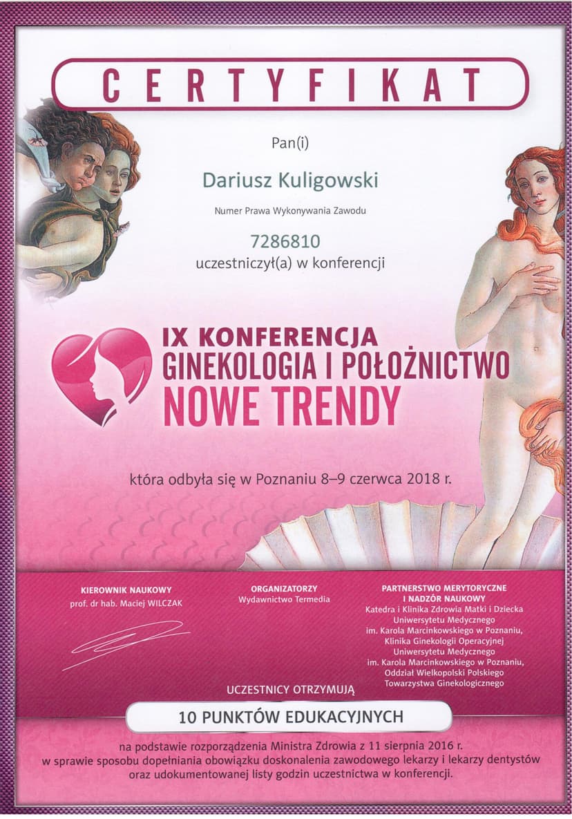 Ginekologia i położnictwo - Nowe trendy 2018