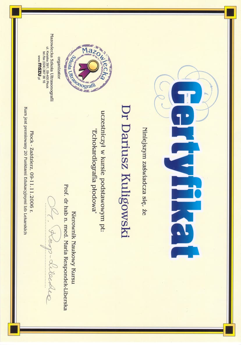 Echokardiografia płodowa 2006