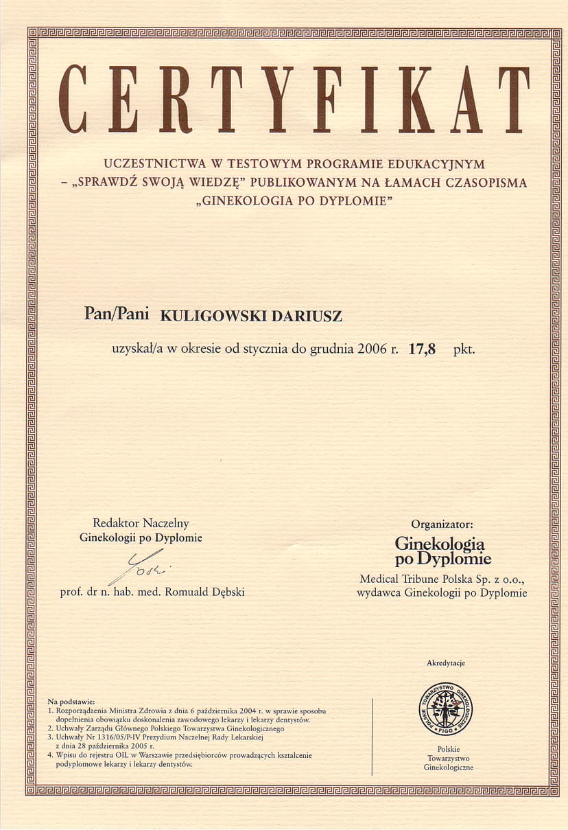 Ginekologia Po Dyplomie 2007