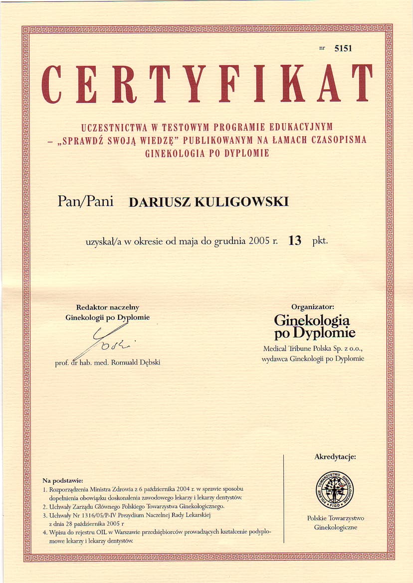 Ginekologia Po Dyplomie 2006