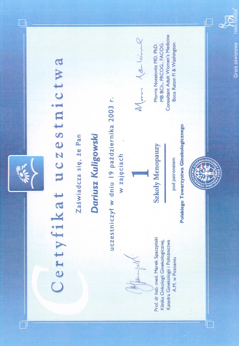 Menopauza - NovoNordisk 2003