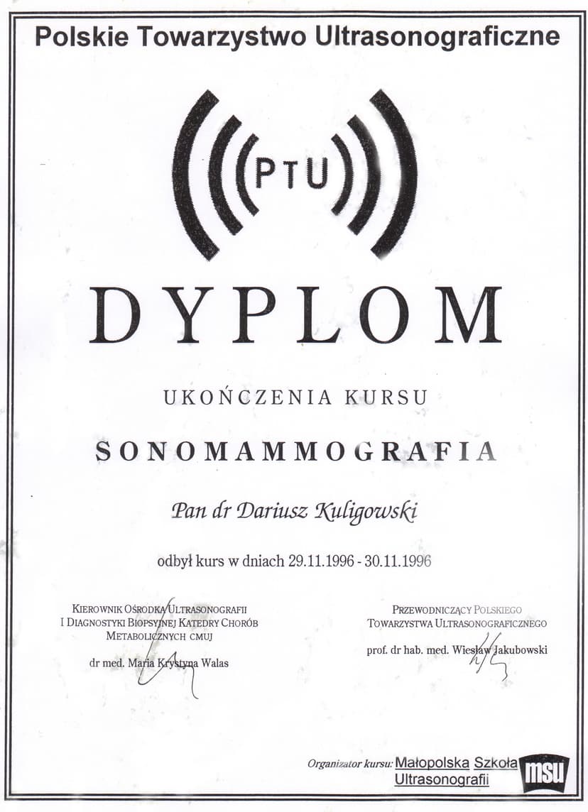 Sonomammografia 1996