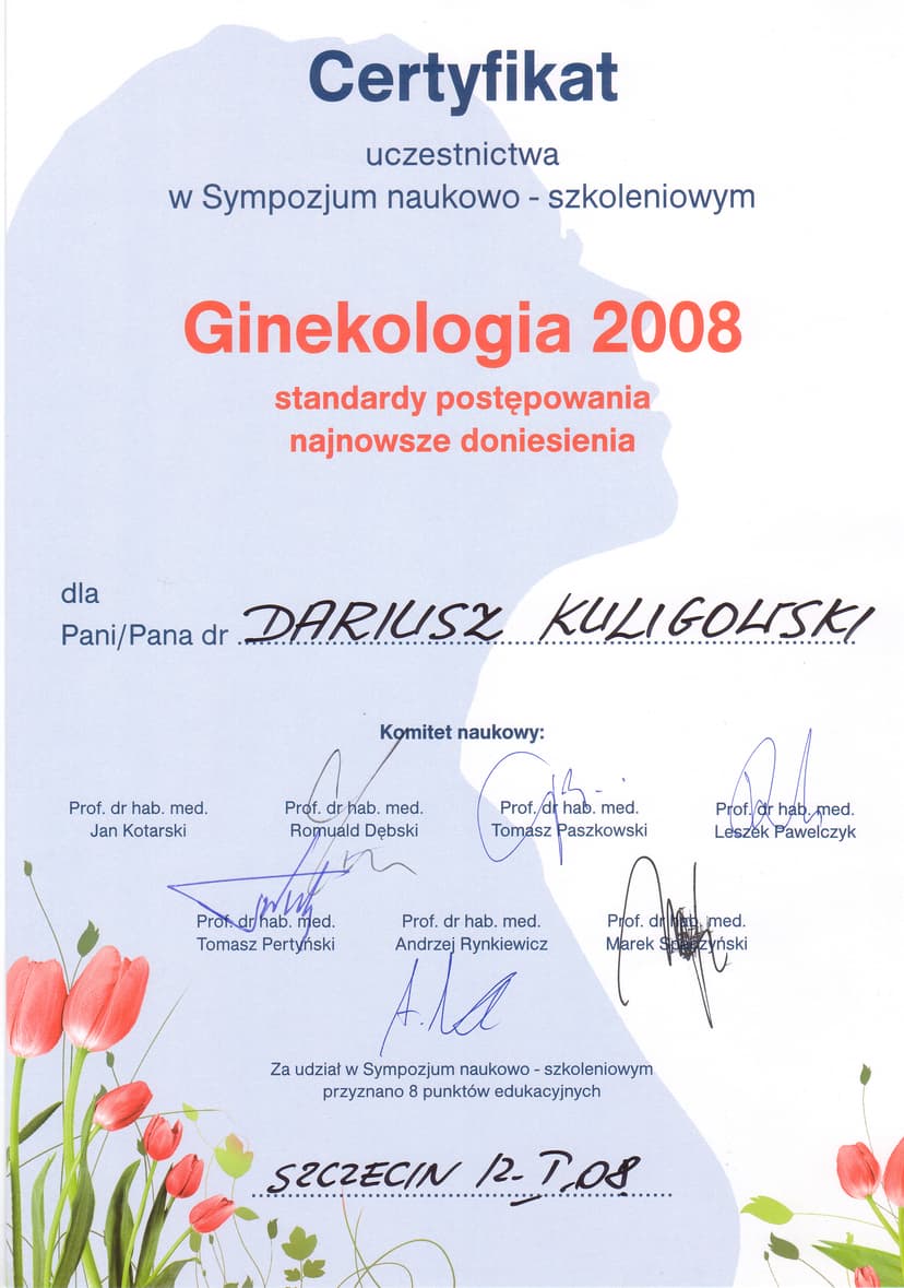 Standardy postępowania 2008