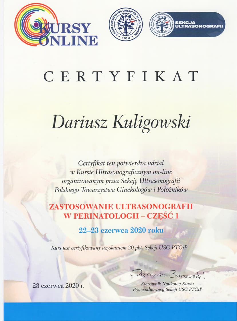 Ultrasonografia w perinatologii 2020