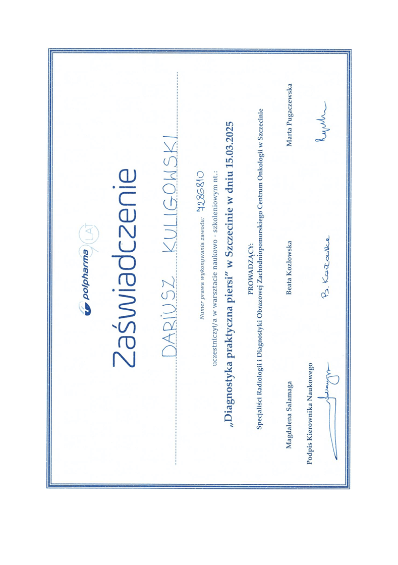 USG piersi - kurs 2025